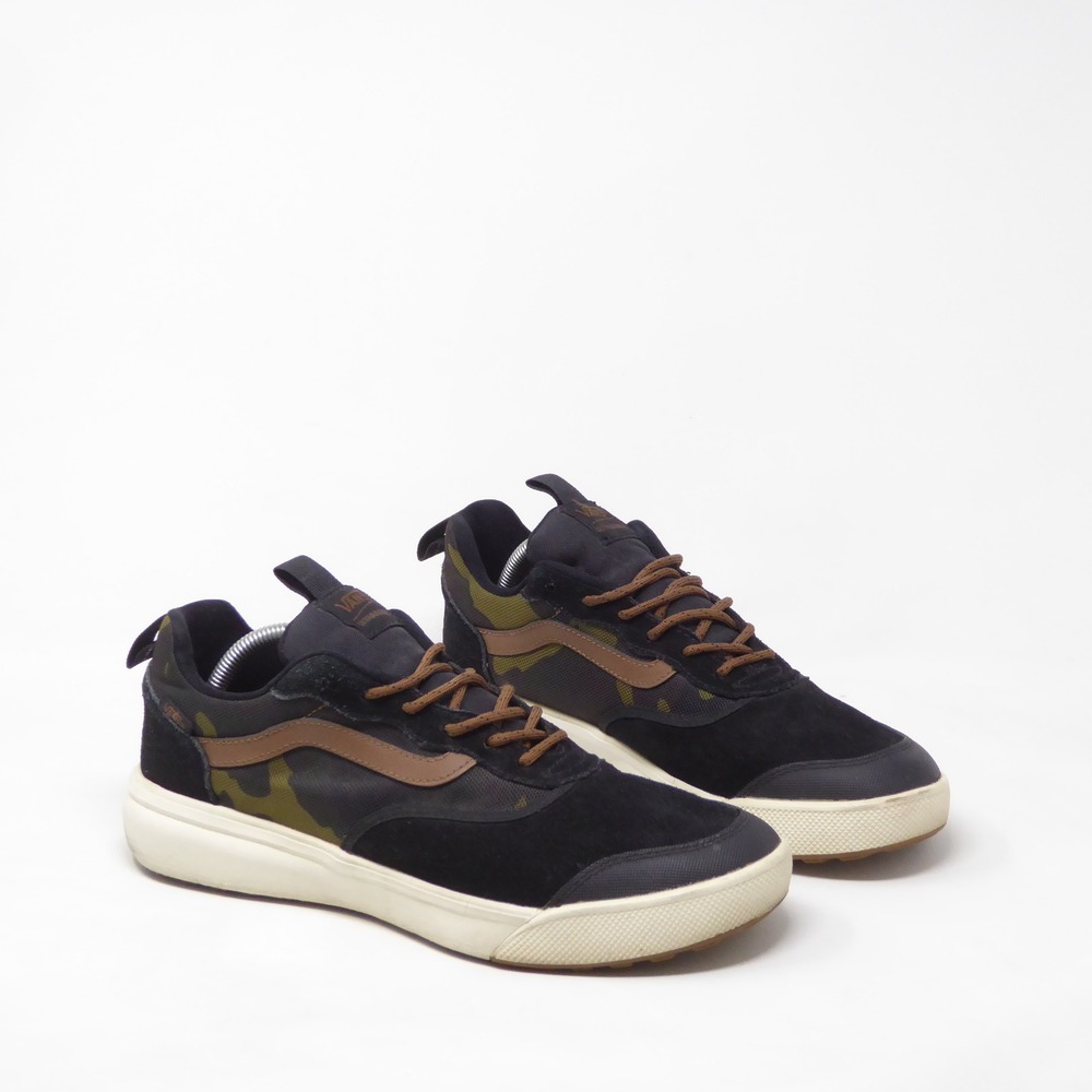 Vans Mens UltraRange Pro Black Dachshund Sneakers Black Camo Suede Mesh 10.5